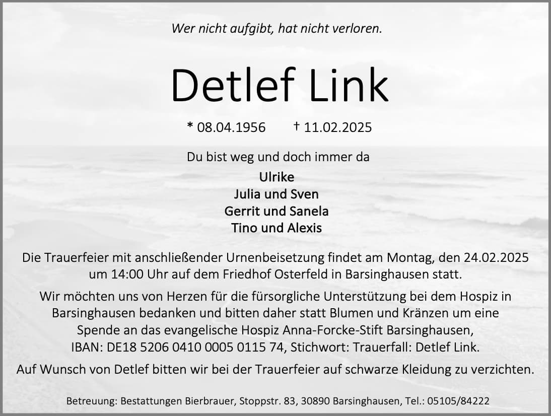 Portrait von Detlef Link