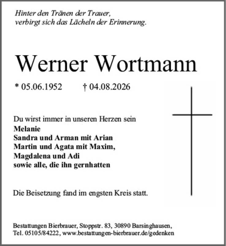Portrait von Werner Wortmann