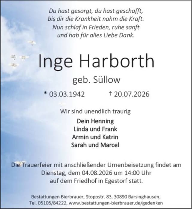 Traueranzeige