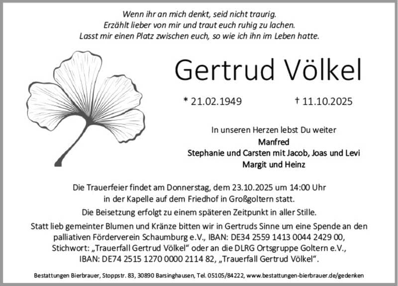 Portrait von Gertrud Völkel