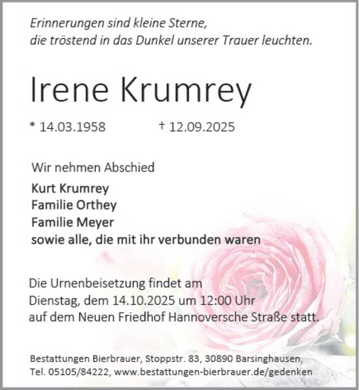 Portrait von Irene Krumrey
