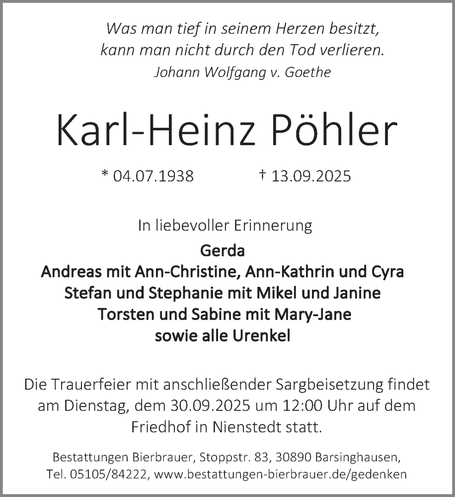 Portrait von Karl-Heinz Pöhler