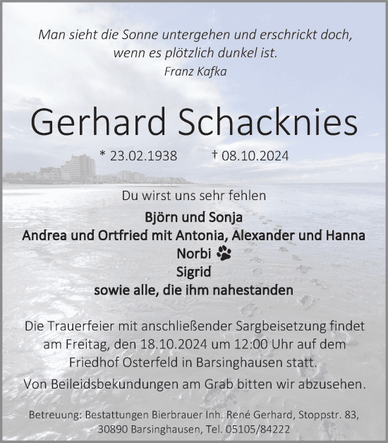 Traueranzeige