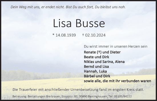 Portrait von Lisa Busse