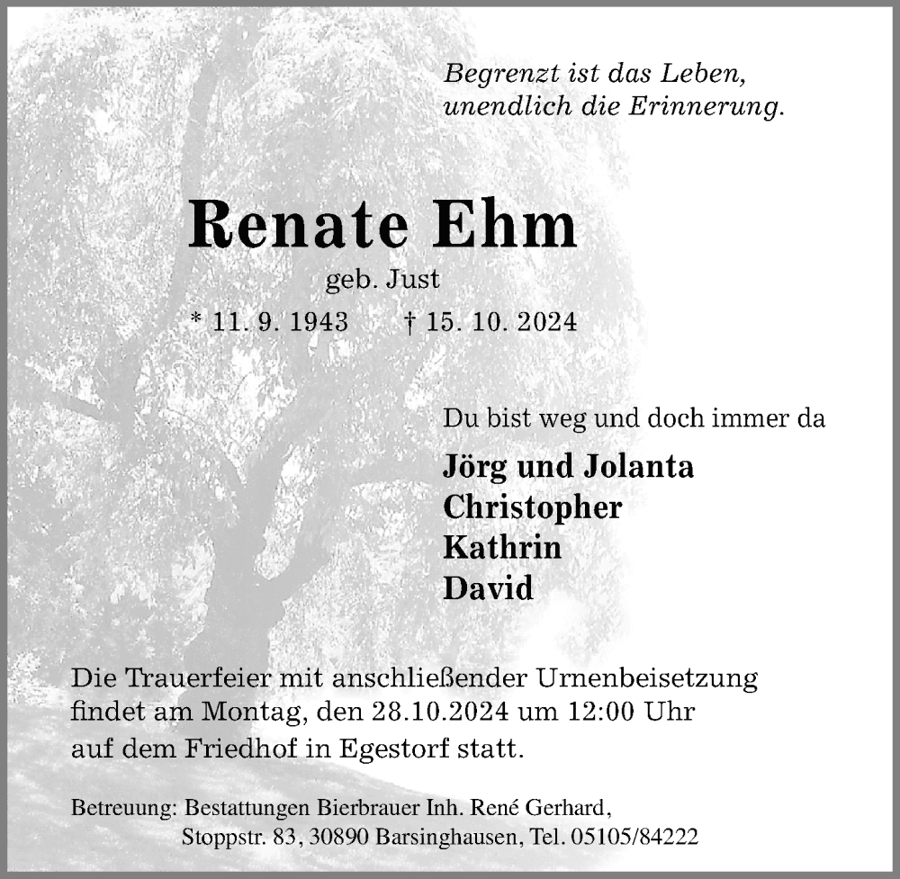 Portrait von Renate Ehm