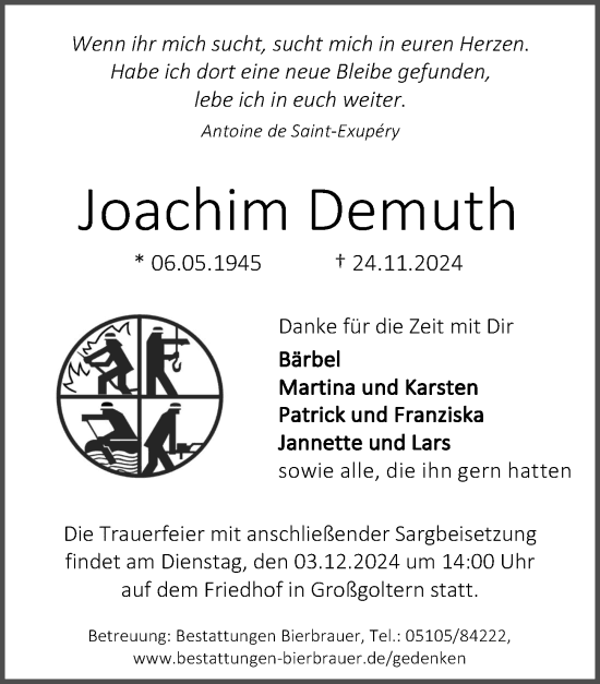 Portrait von Joachim Demuth
