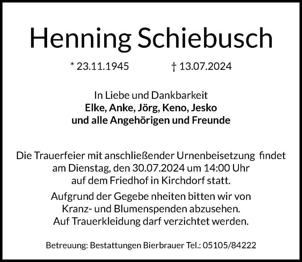 Portrait von Henning Schiebusch