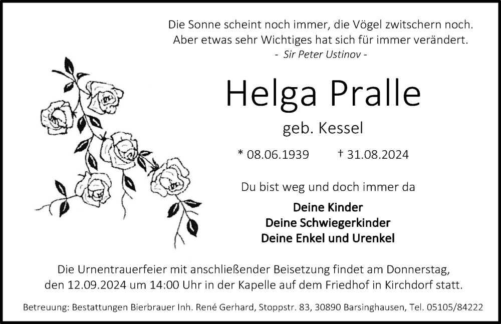 Portrait von Helga Pralle