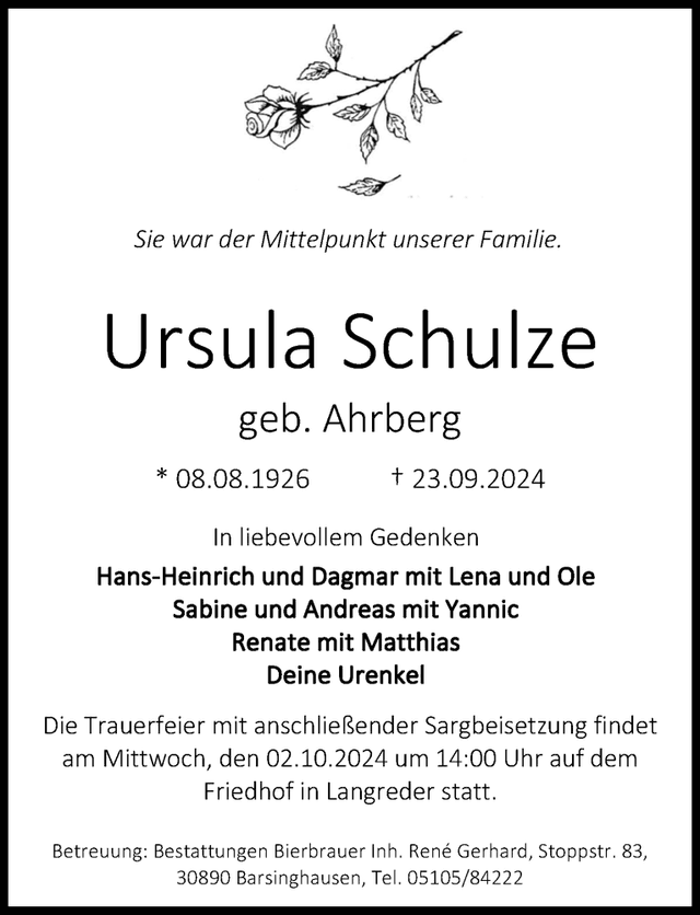 Traueranzeige