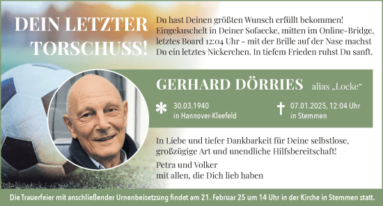Portrait von Gerhard Dörries