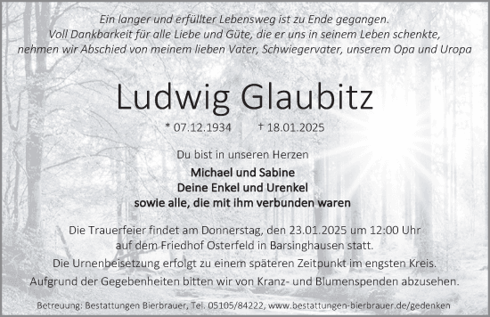 Portrait von Ludwig Glaubitz