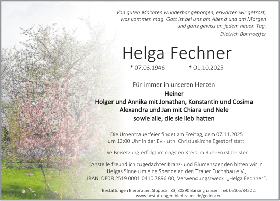 Portrait von Helga Fechner