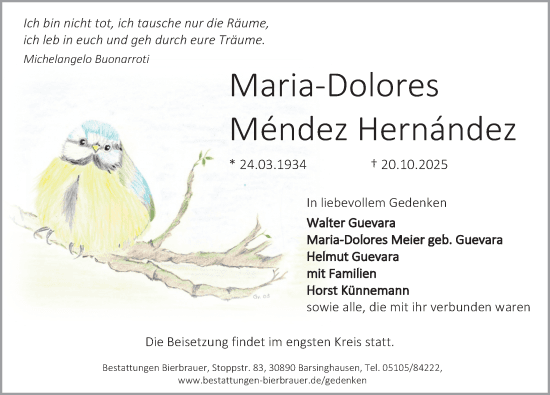 Portrait von Maria-Dolores Méndez Hernàndez