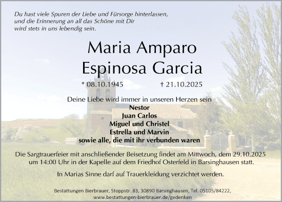 Portrait von Maria Ampora Espinosa Garcia