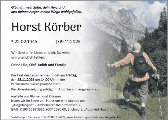 Portrait von Horst Körber
