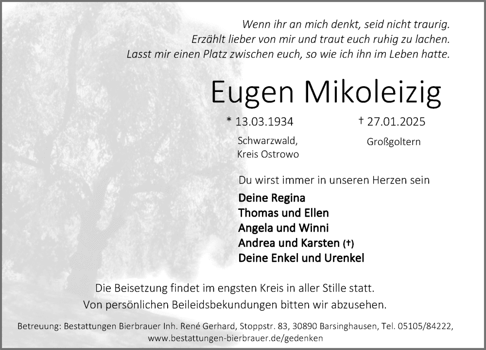 Portrait von Eugen Mikoleizig