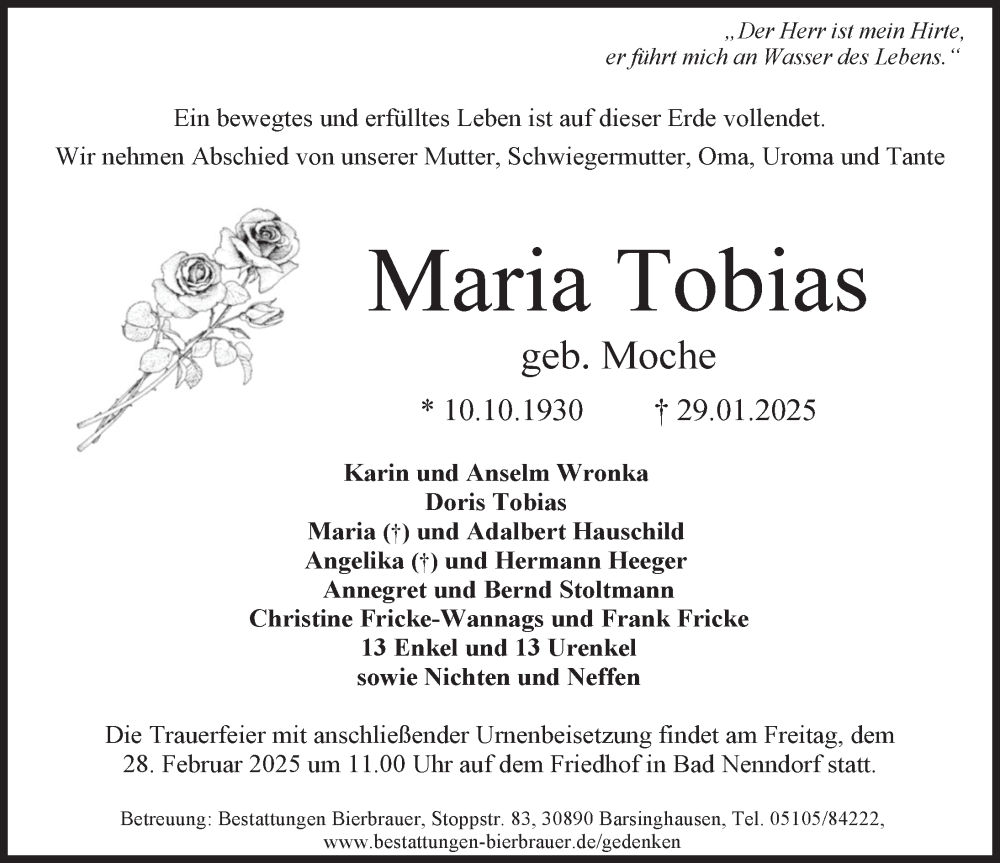 Portrait von Maria Tobias