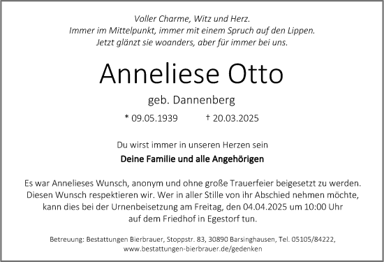 Portrait von Anneliese Otto