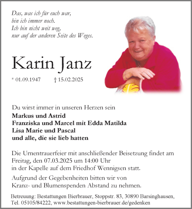Traueranzeige