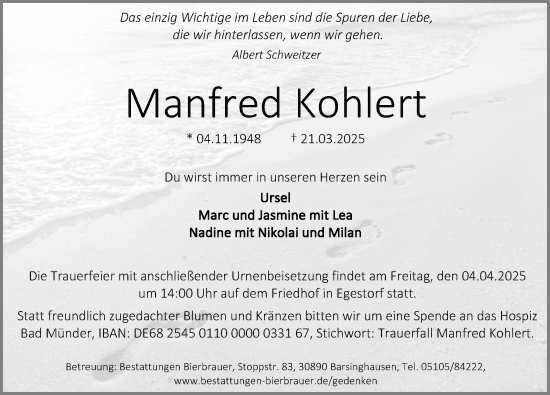 Portrait von Manfred Kohlert