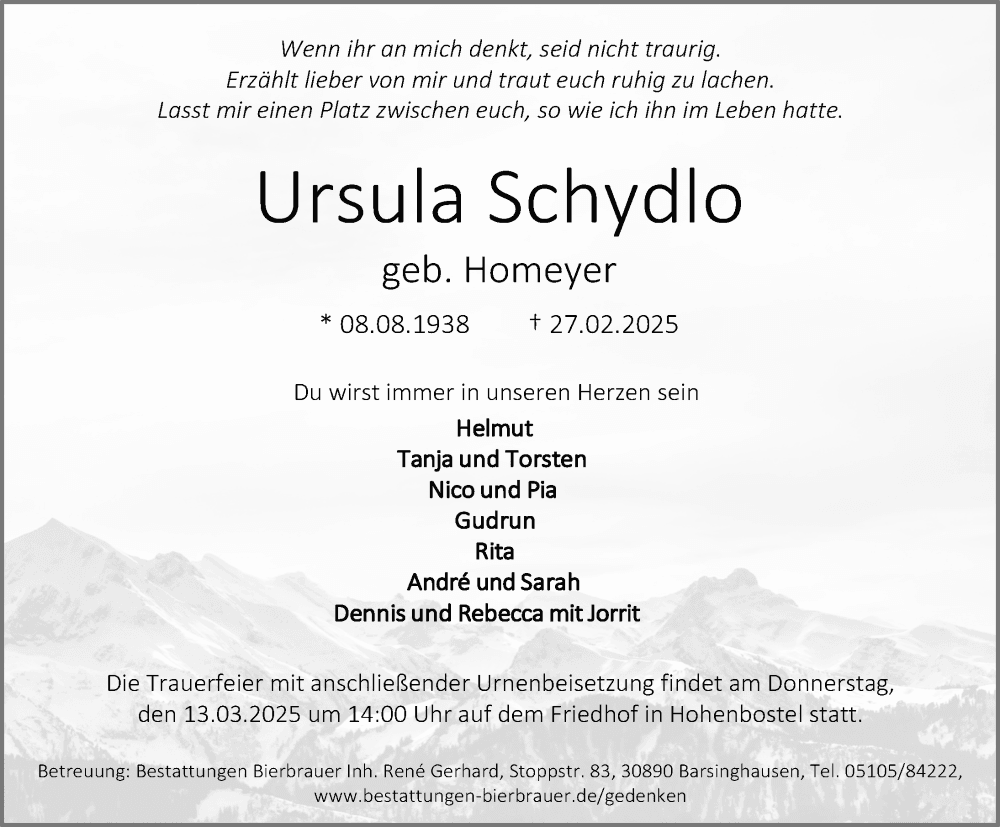 Portrait von Ursula Schydlo