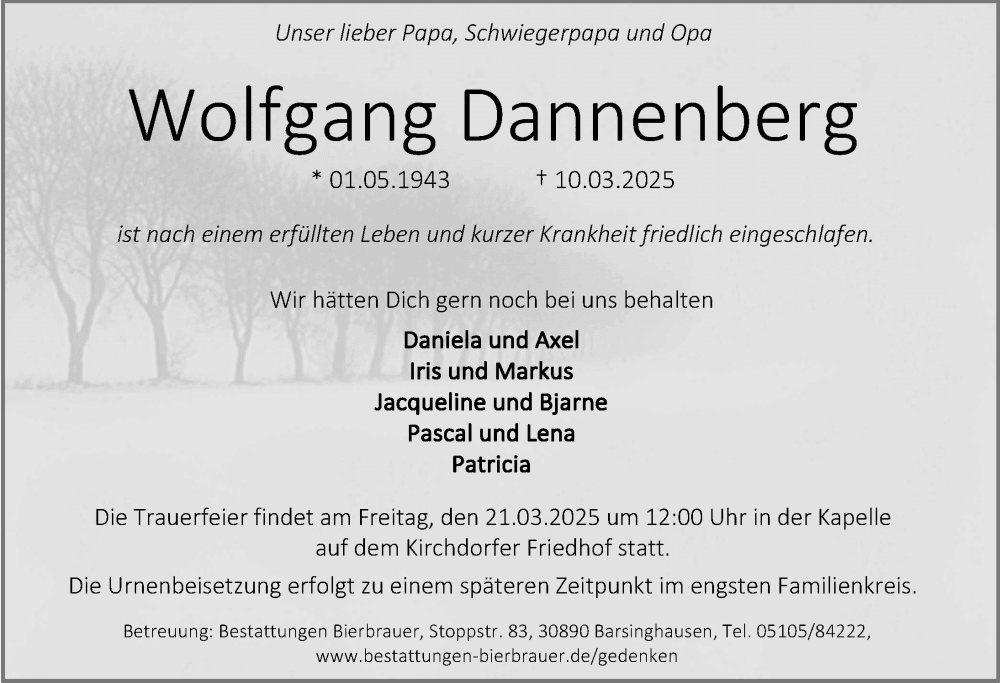 Portrait von Wolfgang Dannenberg