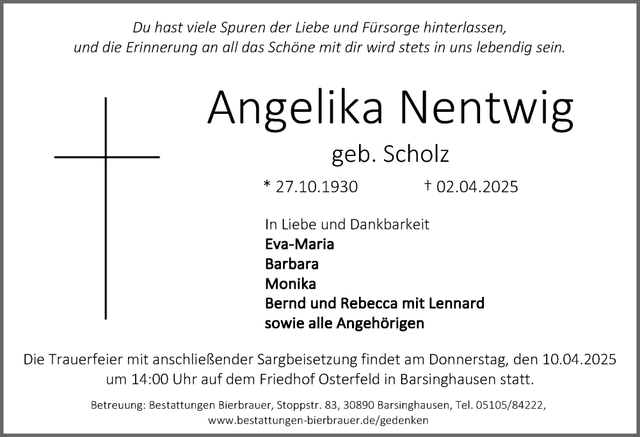 Traueranzeige