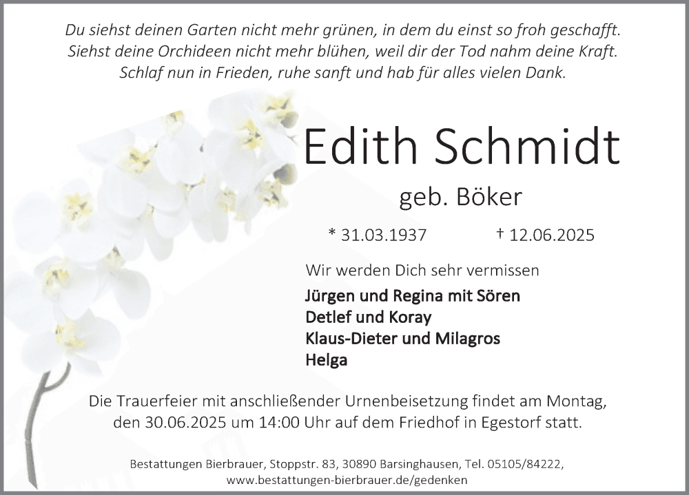 Portrait von Edith Schmidt