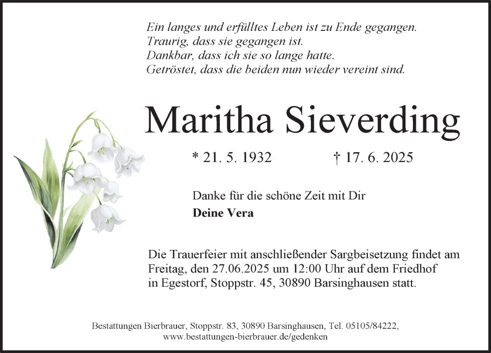 Portrait von Maritha Sieverding