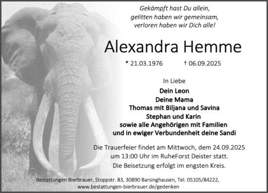 Portrait von Alexandra Hemme