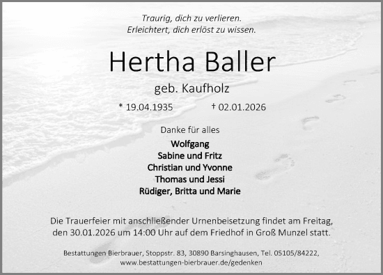 Portrait von Hertha Baller