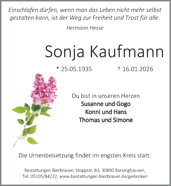 Portrait von Sonja Kaufmann