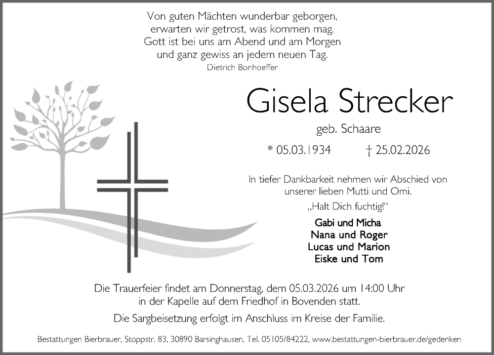 Portrait von Gisela Strecker