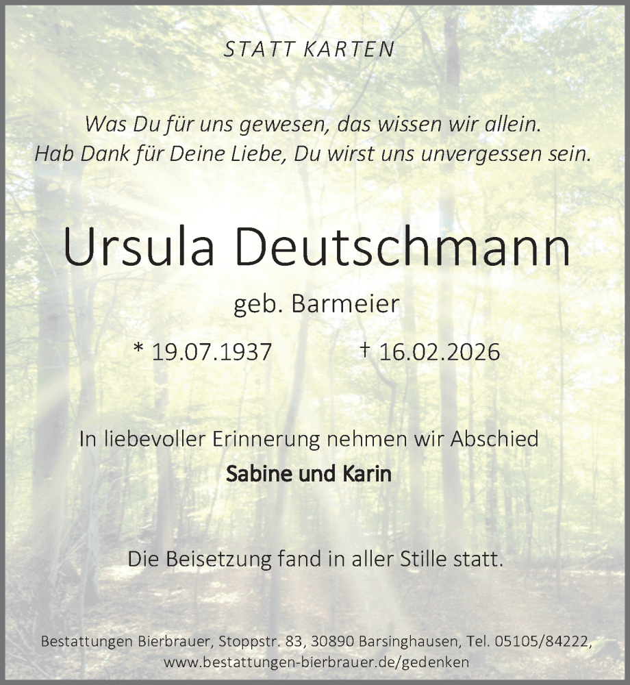 Portrait von Ursula Deutschmann