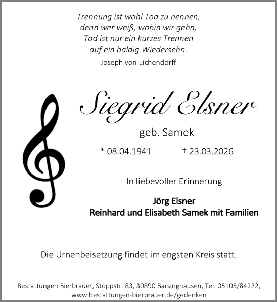 Traueranzeige