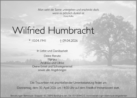 Portrait von Wilfried Humbracht