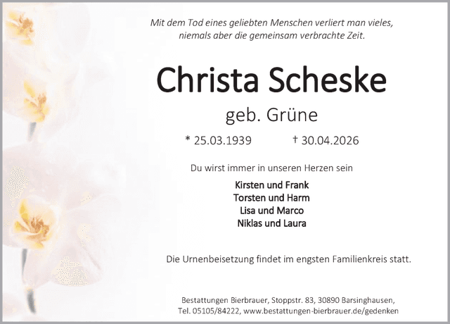 Traueranzeige