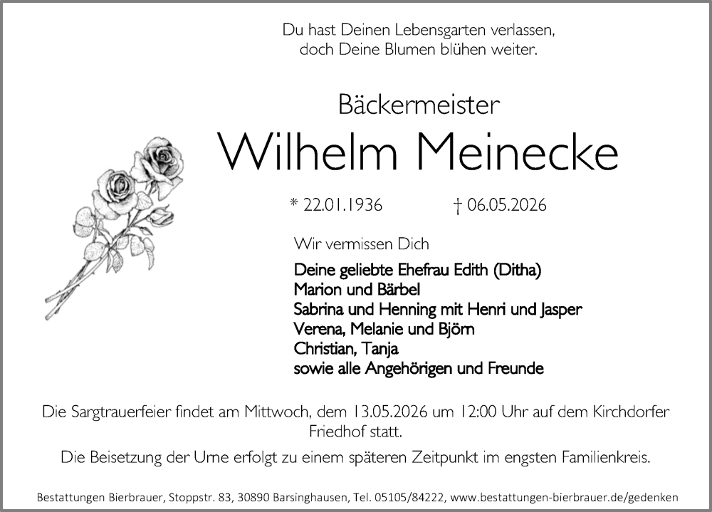 Portrait von Wilhelm Meinecke