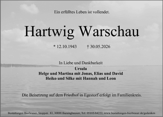 Portrait von Hartwig Warschau