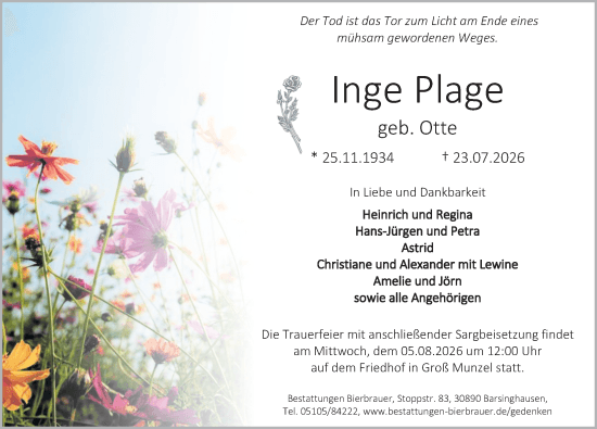 Traueranzeige