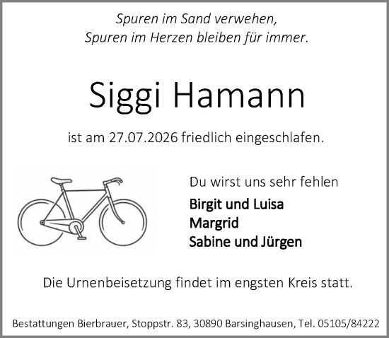 Traueranzeige