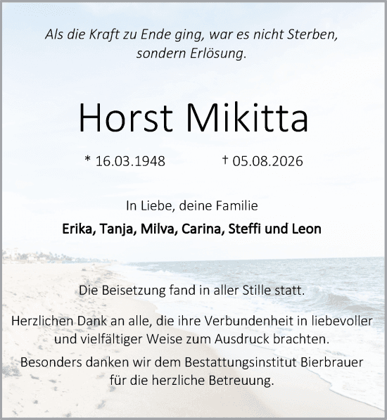 Portrait von Horst Mikitta