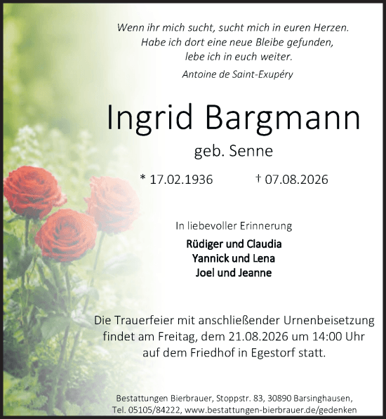 Portrait von Ingrid Bargmann