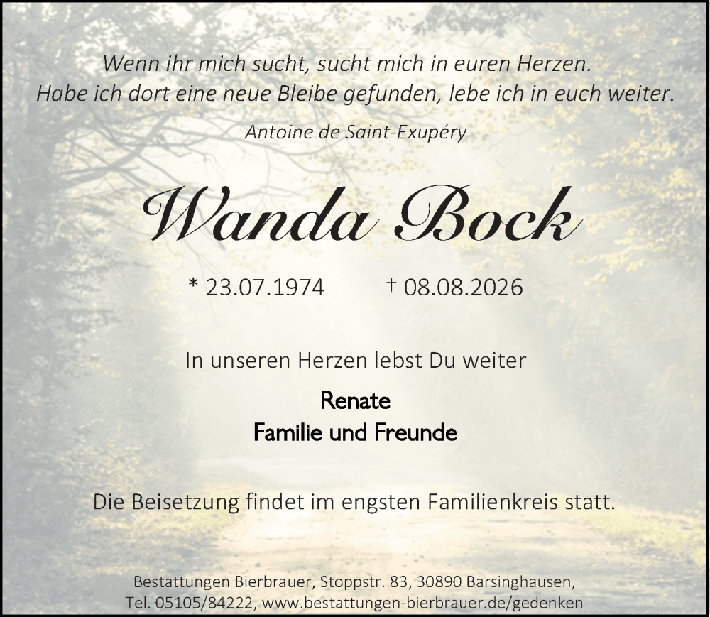 Portrait von Wanda Bock