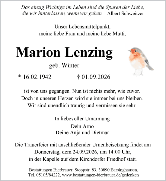 Portrait von Marion Lenzing