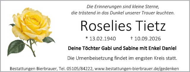 Traueranzeige